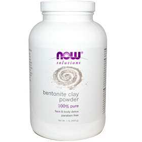 NOW Bentonite Powder, 100% Pure , 1 lb