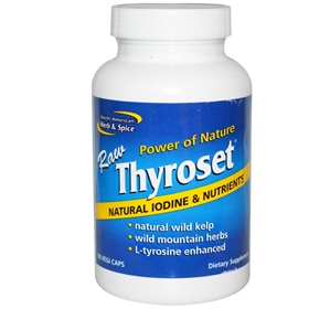 North American     Herb &amp; Spice Thyroset, 90 Vcaps
