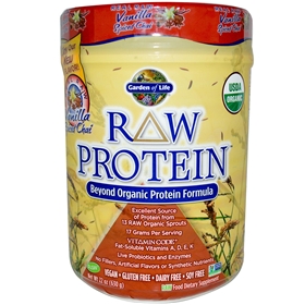 Garden of Life Raw Protein, Beyond Organic Protein, Vanilla Chai, 22 oz (631 g)