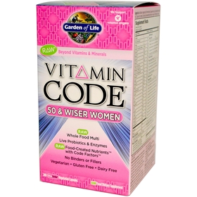 Garden of Life Vitamin Code 50 &amp; Wiser Women&#39;s Formula, 240 caps