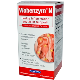 Garden of Life Wobenzym N, 800 Tablets